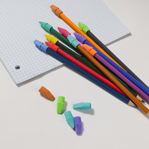 Squisiti piccoli tappi a matita colorati per studenti, durabilità duratura e cancellazione senza sforzo, ottimo per lo schizzo - Product Image 3