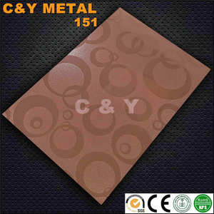 Diseño personalizado en relieve de chapa de acero inoxidable para revestimiento de paredes y señalización - Product Image 4