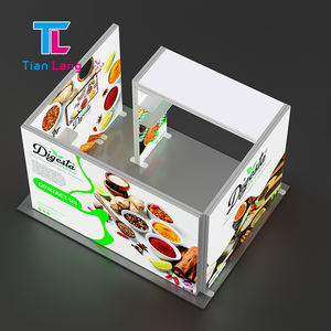 Quick show tela de tensión plegable aluminio 3x3 publicidad cabina personalizada para caja de luz de exhibición - Product Image 6