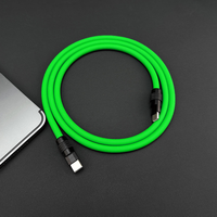 Cable de Carga Rápida 5A de 240W, Edición Especial Samurai, Negro, Resistente, con Cable de Silicona Ultra Grueso, Tipo-C, 2025
