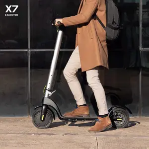 Scooter électrique avec pédale assistée, 10 pouces, pneus à air, freins à double disque, Scooter de mobilité