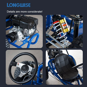 Bán chạy 168 Go-Kart 270cc mạnh mẽ 4 thì off-road Go Kart Xăng giải trí giải trí bãi biển Buggy người lớn đi Kart - Product Image 5