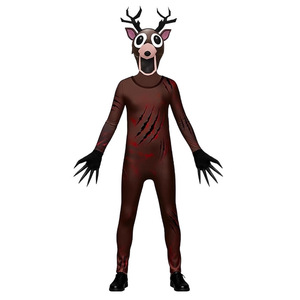 Costume de cosplay Halloween Monstre Cerf Monstre Chèvre pour enfants, combinaison intégrale animal de la forêt pour jeux de rôle et anime - Product Image 3