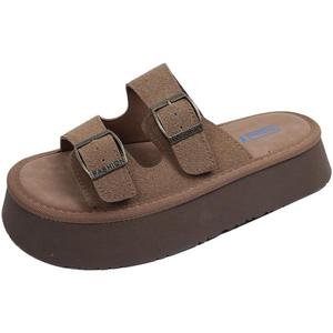 Ciabatte con suola spessa nuove <span class=keywords><strong>pantofole</strong></span> <span class=keywords><strong>rosa</strong></span> da donna estive all'aperto - Product Image 1