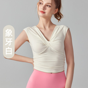 CJ-Factory Customization Soft Crop Sports <strong>T</strong>-<strong>Shirt</strong> Women Short Sleeve Gym Yoga Top Fitness Running Short Top - Product Image 6