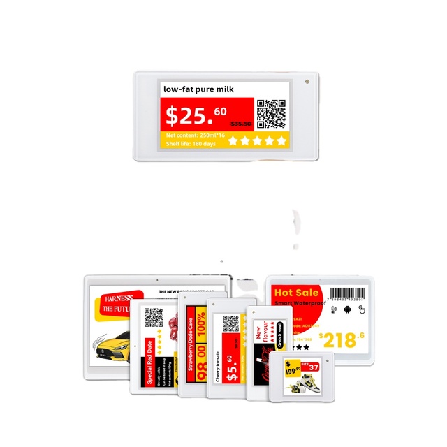 Suny Supermarket Shelf Tag Esl Electronic Shelf Label 2.66 Inch Digital Epaper Smart Price Tag for Supermarket