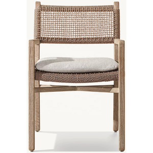 Poltrona in <span class=keywords><strong>Rattan</strong></span> per Tutte le Stagioni, Realizzata a Mano in Legno di Teak, Silhouette Modernista Semplice, Comoda e Portatile per <span class=keywords><strong>Set</strong></span> da <span class=keywords><strong>Giardino</strong></span> - Product Image 1