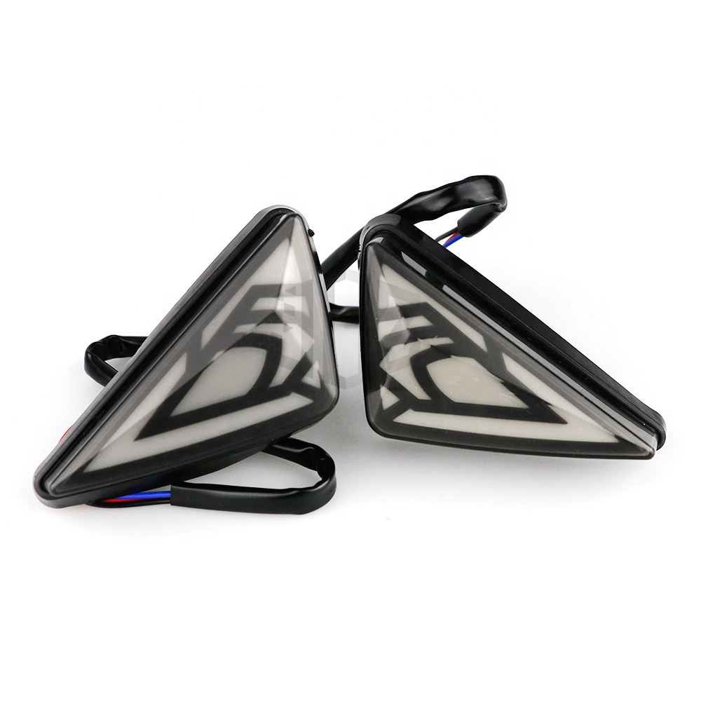 Поворотники для мотоцикла, светодиодные индикаторы поворота, пара ламп из АБС-пластика, 12 В, универсальные, для Honda Kawasaki Ducati, аксессуары
