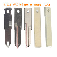 Lame de clé non coupée d'origine VAC102 HU136 VA2 VA6 HU83 NE72 NE73 pour Renault Peugeot Citroën Porte-clés à distance vierge