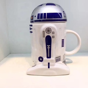 Tazas de café de cerámica r2d2 con logotipo personalizado 3d para regalos - Product Image 2