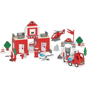 ユニークなデザインの建物建設玩具最も人気のある低価格キッズDiyブロック玩具建物
