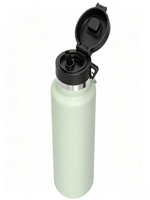 Bouteille d'eau isotherme en acier inoxydable de 32 oz avec couvercle à paille, poignée portable, thermos sous vide pour le sport, les activités de plein air et le camping