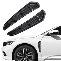 2pcs Auto Accessoires Extérieurs ABS Ventilations de Voiture Décoratif Entrée D'air Grille Spoiler Garniture Couverture Car Side Vent Fender Stickers