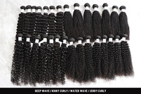 Extensions de cheveux vierges indiens bruts non traités, lisses, Remy, cuticules alignées, double trame, pour tissage