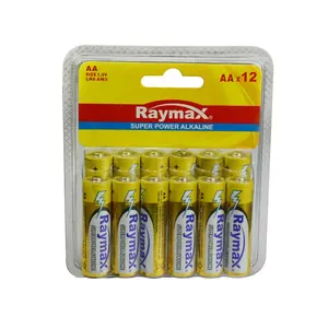 Raymax LR6 AA中国供应商一次性碱性电池 1.5v电池收音机