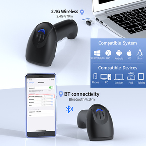 Gtcodestar cầm tay không dây máy quét mã vạch 2D Bluetooth mã vạch 1D QR Máy quét mã USB Laser đầu đọc mã vạch cho siêu thị - Product Image 5