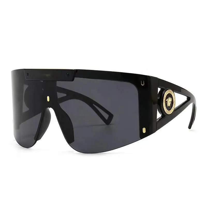 Mode chaude luxe bon Design lunettes de soleil nouvelles lunettes de soleil italiennes surdimensionnées femmes hommes 2024