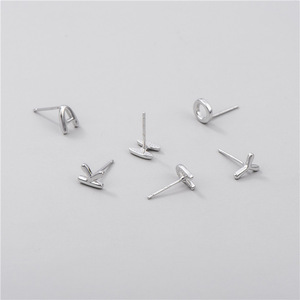 Pendientes de plata de ley S925 con 26 letras, <span class=keywords><strong>a</strong></span> la moda y simple, clásicos, para hombres y mujeres, regalo al por mayor - Product Image 3