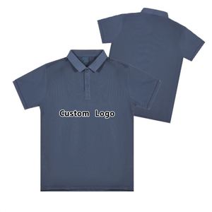 Silk Screen Printing Custom Printed Button Down Summer Quick Drying Men <b>Collar</b> <b>T</b>-<b>Shirt</b> Royal Blue Polo <b>Shirt</b> - Product Image 3