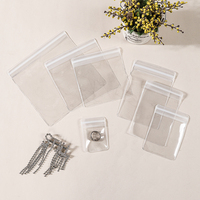 Sacs refermables en TPU transparent, pochettes de rangement compressibles, emballage pour bijoux, montres, lunettes, boucles d'oreilles, bagues