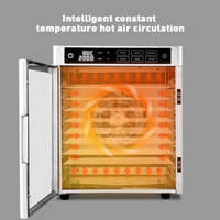 10 Trays Voedsel Dehydrator Machine Fruit En Groente Droger Mango Sinaasappel Citroen Ui Droogmachine