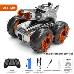 <span class=keywords><strong>Auto</strong></span> RC Anfibia Multifunzionale con Luci sulle Ruote e Doppio Spray a 360° °   Telecomando da Polso Rotante con Ricarica Type-C, Portata 25M - Product Image 1