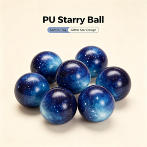 Pelota Antiestrés de PU con Diseño de Galaxia y Planetas, Suave y de Ascenso Lento, Juguete para Aliviar el Estrés - Product Image 1