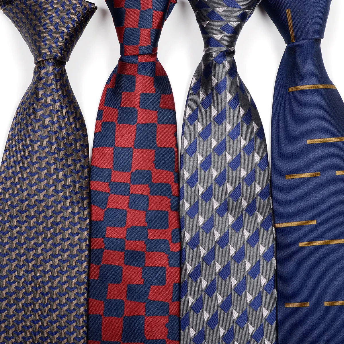 Cravatte cinesi commercio all'ingrosso a basso prezzo fatto a mano da uomo formale da uomo in seta cravatte da uomo intrecciate cravatte
