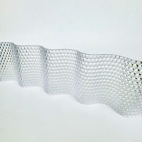 Toiture en polycarbonate ondulé en gros pour jardin, installation facile, protection contre le soleil et la pluie