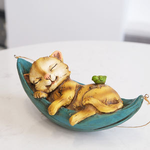 Figura DE ACCIÓN artesanal de resina para decoración del hogar estatuilla de gato de resina personalizada para decoración de jardín - Product Image 4