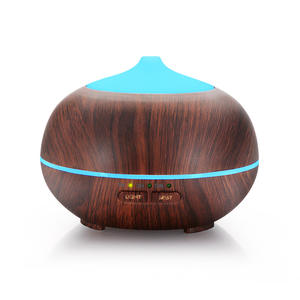 Diffuseur d'arômes en bois grainé, humidificateur 0,5 L, alimenté par USB, avec contrôle de la lumière et de la brume, pour usage domestique - Product Image 2