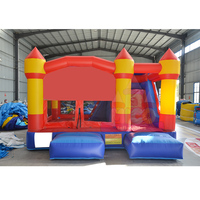 Château gonflable commercial en PVC de haute qualité, avec toboggan, pour fêtes d'enfants, idéal pour la location extérieure – Vente directe usine