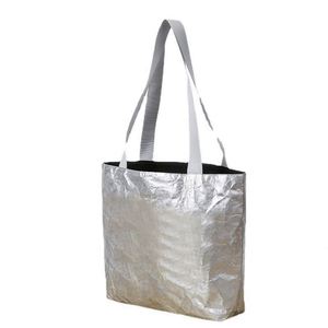 Sac à bandoulière en papier DuPont lavable grande capacité, logo personnalisé, sac de shopping réutilisable en Tyvek - Product Image 2