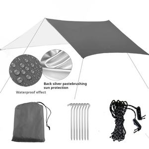 Tienda de campaña de playa de diseño Triangular portátil con sábana impermeable y alfombrilla a prueba de humedad para exteriores y viajes - Product Image 3