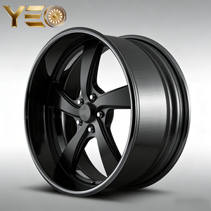 Rueda Forjada Nueva en Oferta, de 18-28 Pulgadas, 5x120 5x130 5x114.3, Llanta Cóncava Cromada Negra para <span class=keywords><strong>Corvette</strong></span>, BMW, Lamborghini - Product Image 2