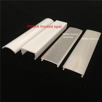 Diffuseur de lampe led en plastique extrusion sur mesure, ml, bande linéaire, couverture carrée, avec diffuseur en polycarbonate, pc, pmma en acrylique