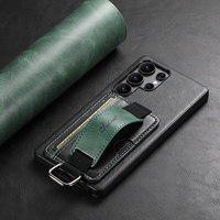 Étui de téléphone SUTENI pour Samsung S26 Ultra avec dragonne, anneau, porte-cartes et support, en similicuir lisse, compatible S25 Plus S24 S23