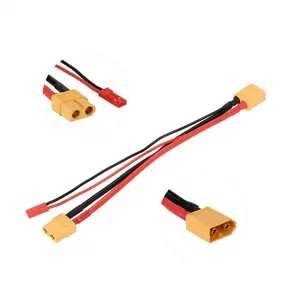 10CM 15CM 14AWG 22AWG XT60 macho a hembra adaptador de conector de batería con Cable JST con cardán de cuadricóptero multicóptero RC