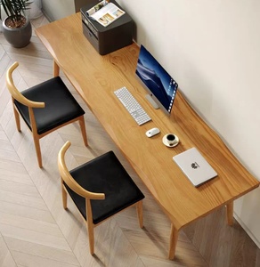 Ensemble chaise ergonomique et table d'étude au design simple pour bureau à domicile, idéal pour l'écriture ou l'utilisation d'un ordinateur pour étudiants, pour la maison ou la chambre. - Product Image 3