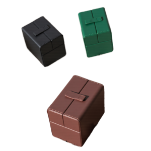 Boîte à montres de luxe disponible en plusieurs couleurs, boîte de présentation de montres en cuir à ouverture rabattable pour hommes et femmes - Product Image 1