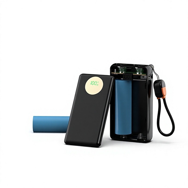 2-section Non-welding 21700 Battery Box Power Bank Kit ZD2-PD Model 22.5W Output Super Fast Charging Mobile Power Supply
