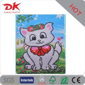 Kit per Mosaico Diamante Fai-da-Te per Bambini con Immagine Personalizzata di Pesci, Adesivi Rotondi in Pietra, Kit per <span class=keywords><strong>Disegno</strong></span> e Pittura con Cristalli e Strass - Product Image 4