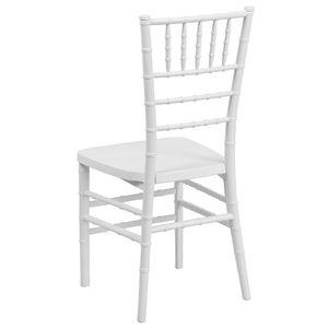 Sedia Chiavari Bianca di Lusso Impilabile per Matrimoni ed Eventi, Sedia Chavari in Plastica Versatile per Hotel, Banchetti <span class=keywords><strong>e</strong></span> Sale da Pranzo - Product Image 4