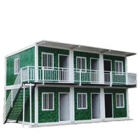 Casa Prefabricada Modular Personalizada de Fábrica, Edificio de Apartamentos de 2 Pisos, Modelo Nuevo y Resistente