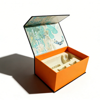 Boîte cadeau magnétique personnalisée pour vin avec insert en mousse, emballage en papier pour bouteille de vin, boîtes d'emballage personnalisées pour verres à vin