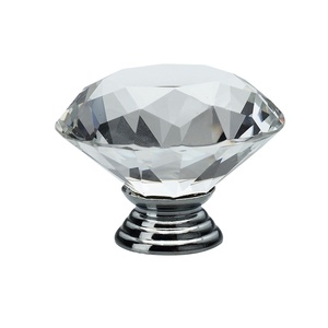 1562 <strong>Crystal</strong> Furniture Decorative Drawer Round Kitchen <strong>Knobs</strong> - Product Image 1