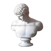 Buste de David en marbre sculpté à la main, sculpture moderne célèbre, tête de homme de Rome pour la décoration d'hôtel