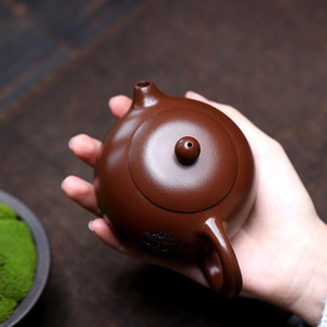 Juego de té de arcilla púrpura chino Xishi Zisha Hu con dibujo Juego de té de grano púrpura de Yixing Jiangsu - Product Image 2