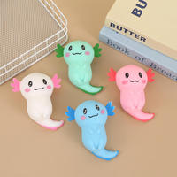 Jouet à presser Axolotl mignon en TPR scintillant, en forme d'animal, à rebond lent, anti-stress, pour enfants et adultes, idéal pour les cadeaux de fête et les collectionneurs