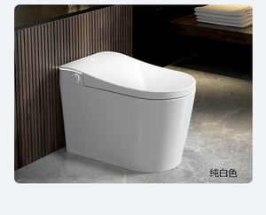 Sanitário Moderno de Cerâmica com Controle de Voz, Descarga Automática, Secagem a Ar, Montagem no Chão, Drenagem S-Trap, Controle Remoto Incluído - Product Image 2